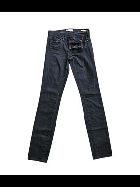 Tory Burch Super Skinny Jeans Womens 26 Black Stretch Designer Denim